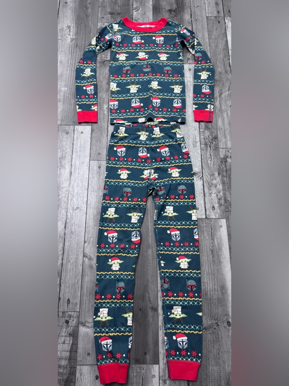 Hanna Andersson STAR WARS Long Sleeve Christmas Pajama Set PJs Holiday 8 130 cm